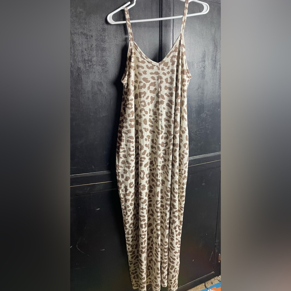 Cheetah Print Zenana Maxi Dress size XL
